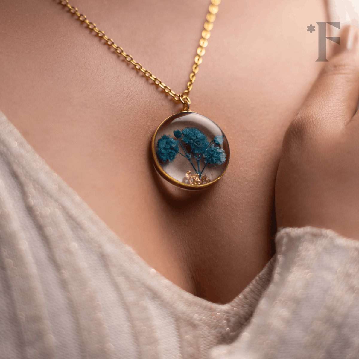 Cradle of Innocence Necklace  | Botanical Jewelry | Florgem