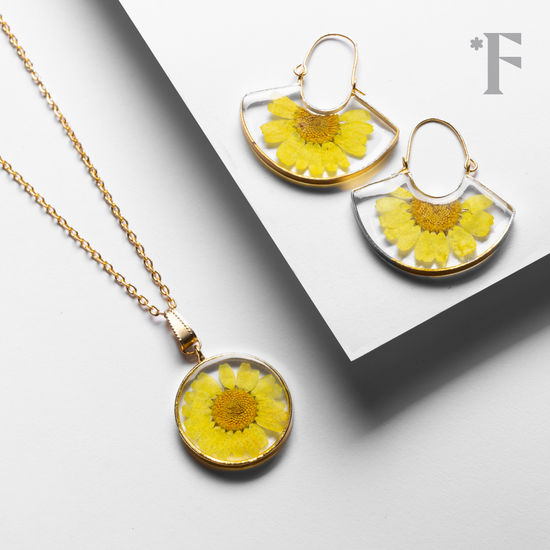 Golden Daisy Collection | Botanical Jewelry | Florgem